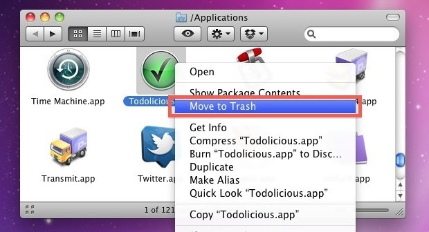 How to permanently remove an app from mac